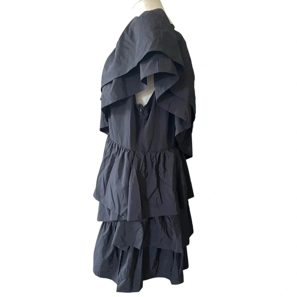 🎉HP! ❤️ NWT! Anthropologie x Endless Rose Black Tiered Mini Dress
